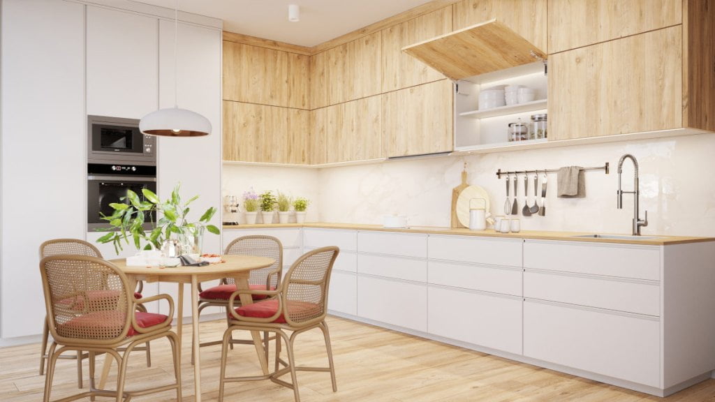 GTV - podnośnik Horizon w kuchni