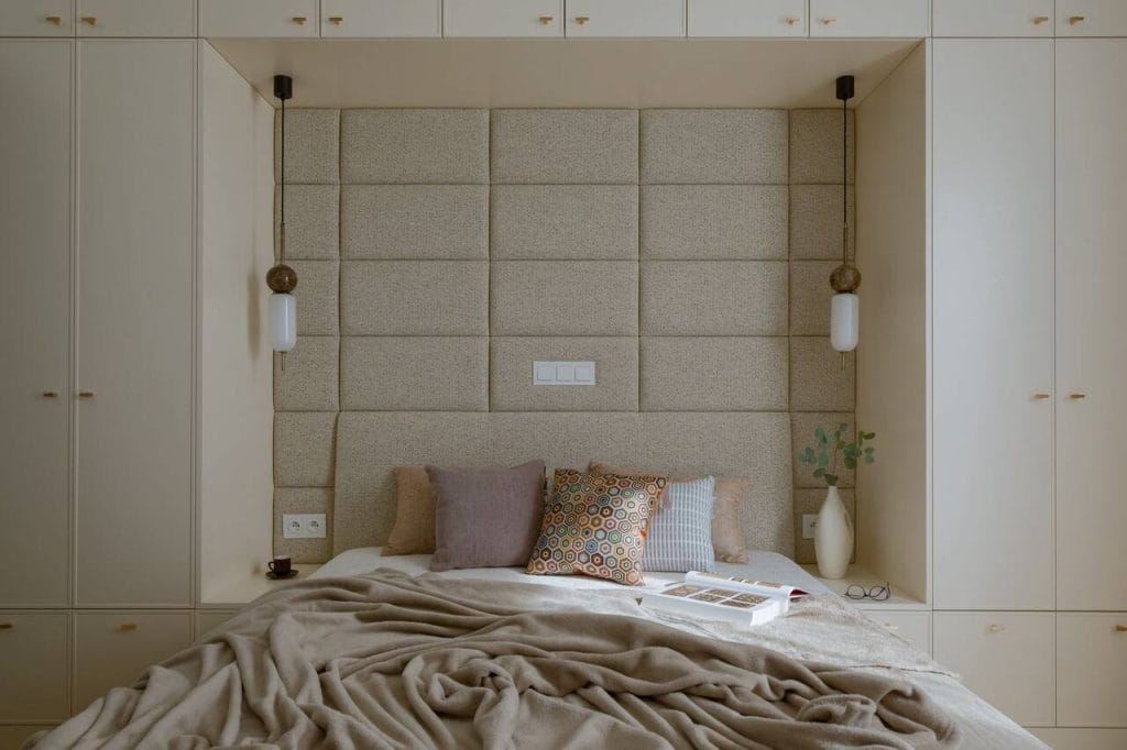 Pastelowe wnętrze na Powiślu, projekt Jacka Tryca.