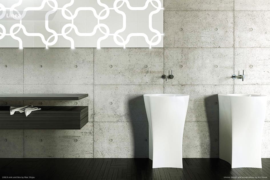 Płytki „Linea”, proj. Przemysław Stopa dla DuPont/Acrea.