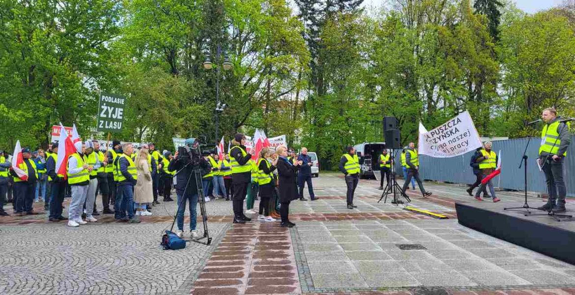 Protest Branży Drzewnej - Białystok - 16 kwietnia 2024 r.