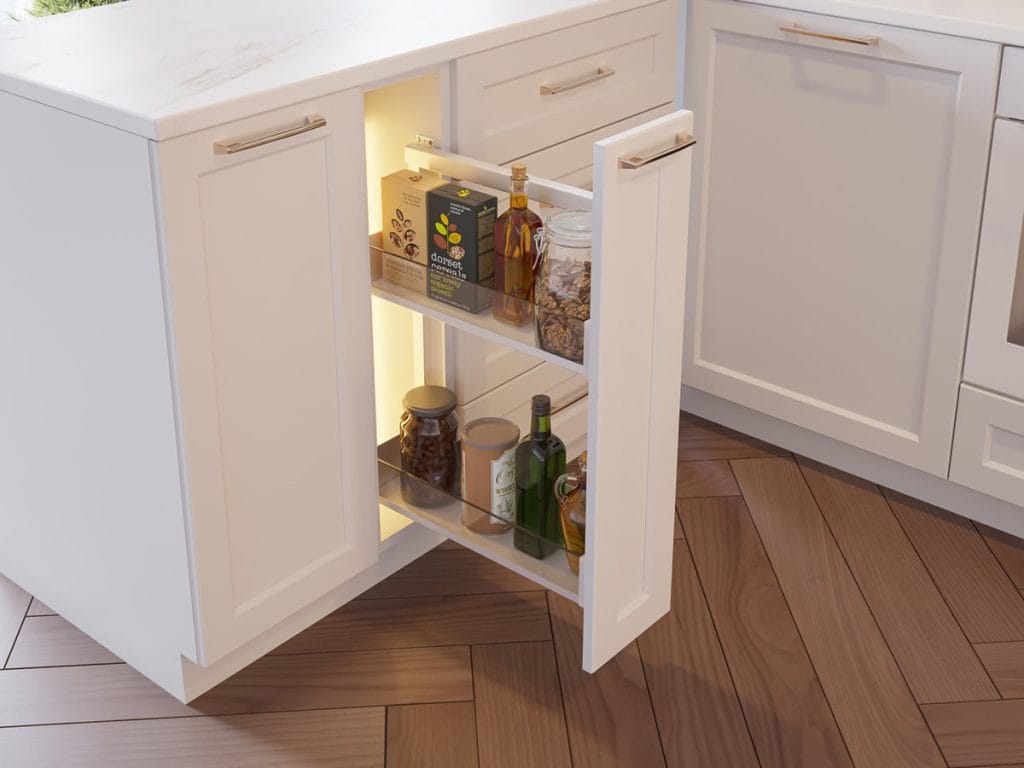 REJS - cargo Mini boczne PURo w białej kuchni