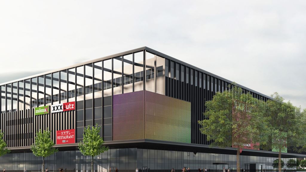 Sklep meblowy Grupy XXXLutz w mieście Linz w Austrii.