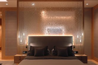 Hafele - oświetenie sypialni w hotelu