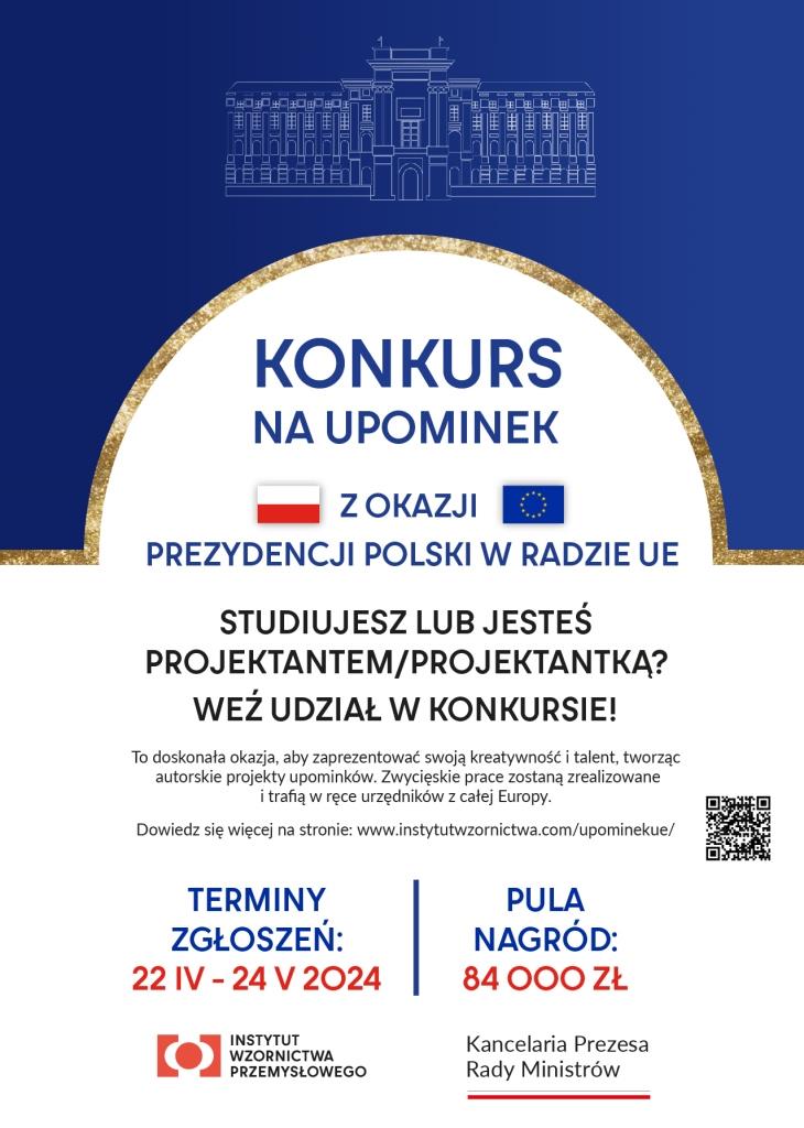 Konkurs na upominek - plakat KPRM i IWP.