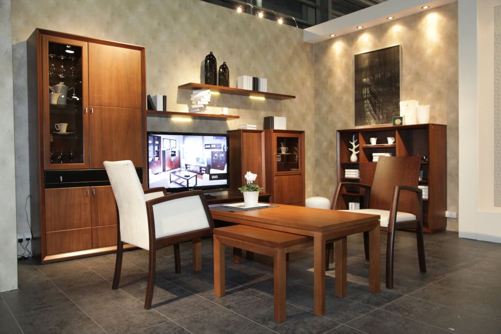 Kolekcja mebli skrzyniowych.