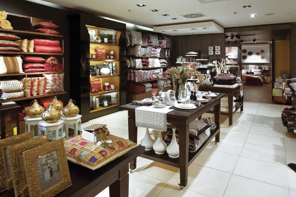 Salon marki Home & You należącej do LPP TEX z konceptem H&M Home.