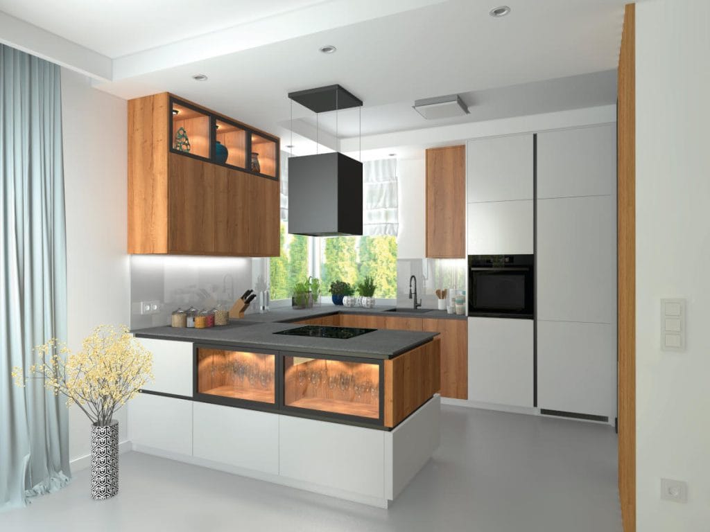 Sevroll System - profile Gola w białej kuchn