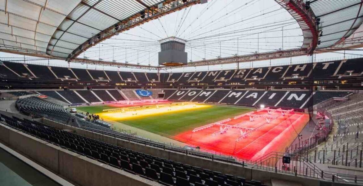 Stadion Eintracht Frankfurt to jedna z 10 aren piłkarskich zmagań podczas Euro 2024.