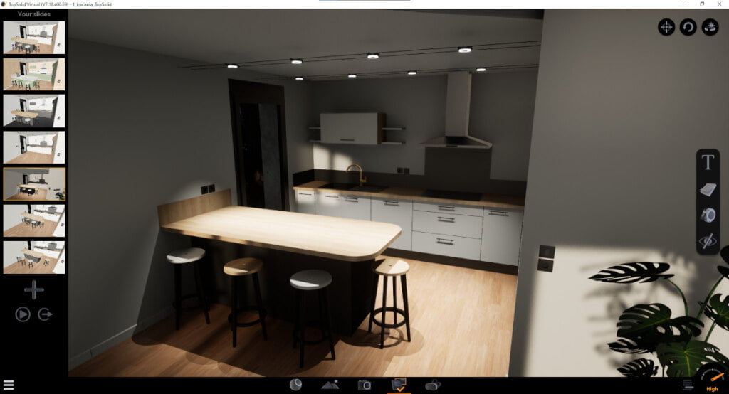 Topsolution - wizualizacja 3 - program do projektowania mebli