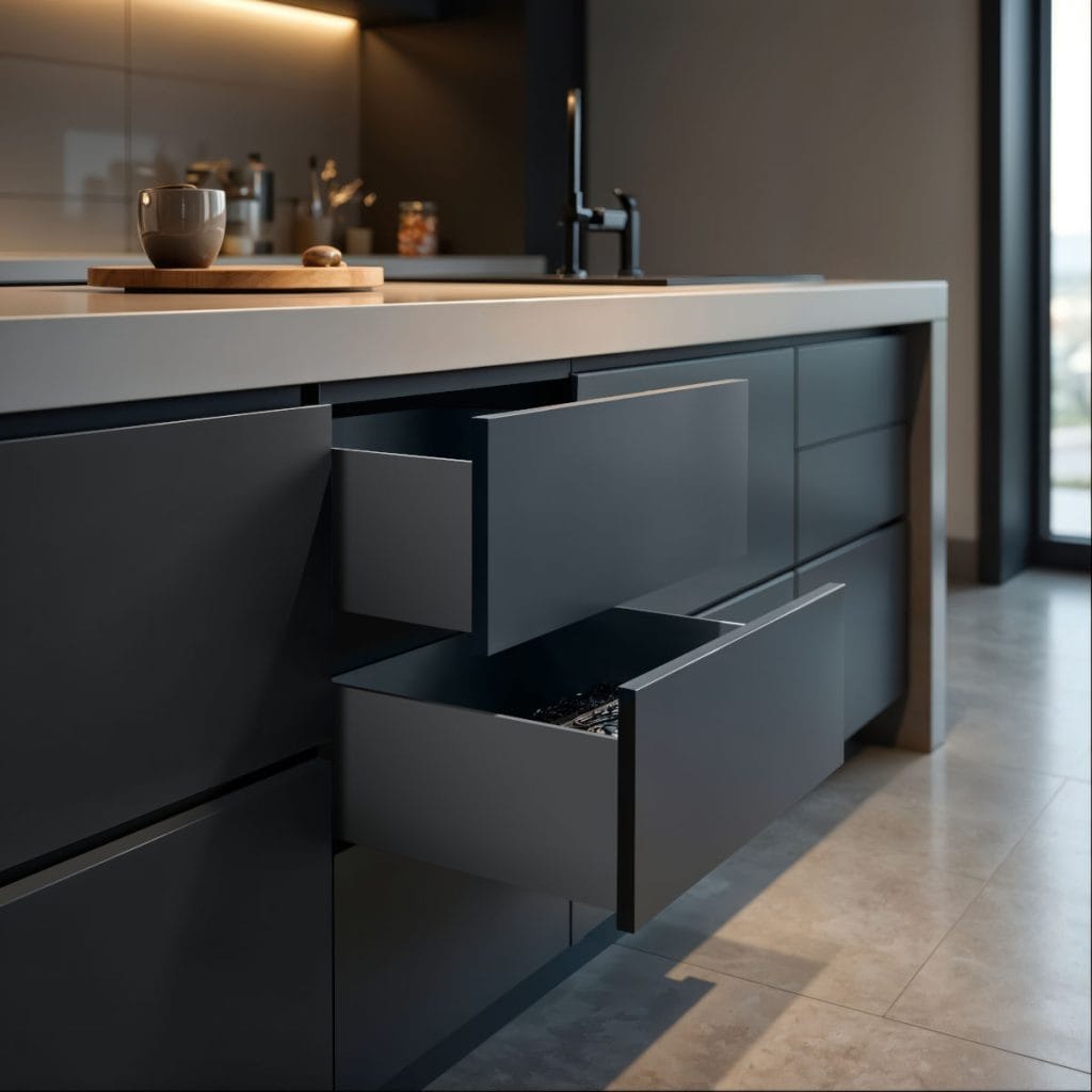 AMIX - szuflady Elite Box w kolorze czarnym