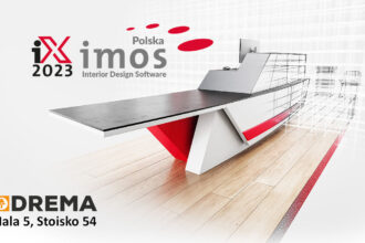 System Imos iX CAD/CAM. wizualizacja maszyny wraz z aproszeniem na targi DREMA 2024