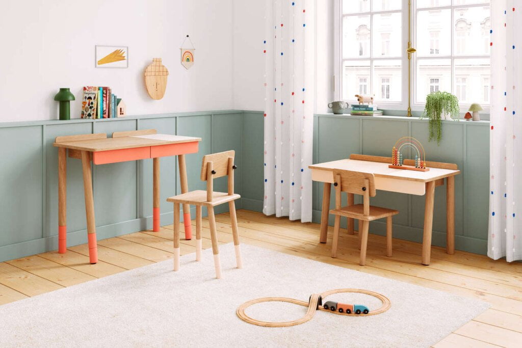 Design dla dzieci i młodzieży - Laureat plebiscytu must have 2024: Zestaw Rise, który rośnie wraz z dzieckiem, projekt: Ewa Półtorak, produkcja: borcas. 