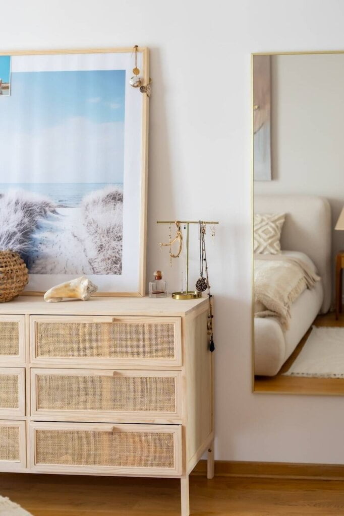 Wnętrze w stylu boho.