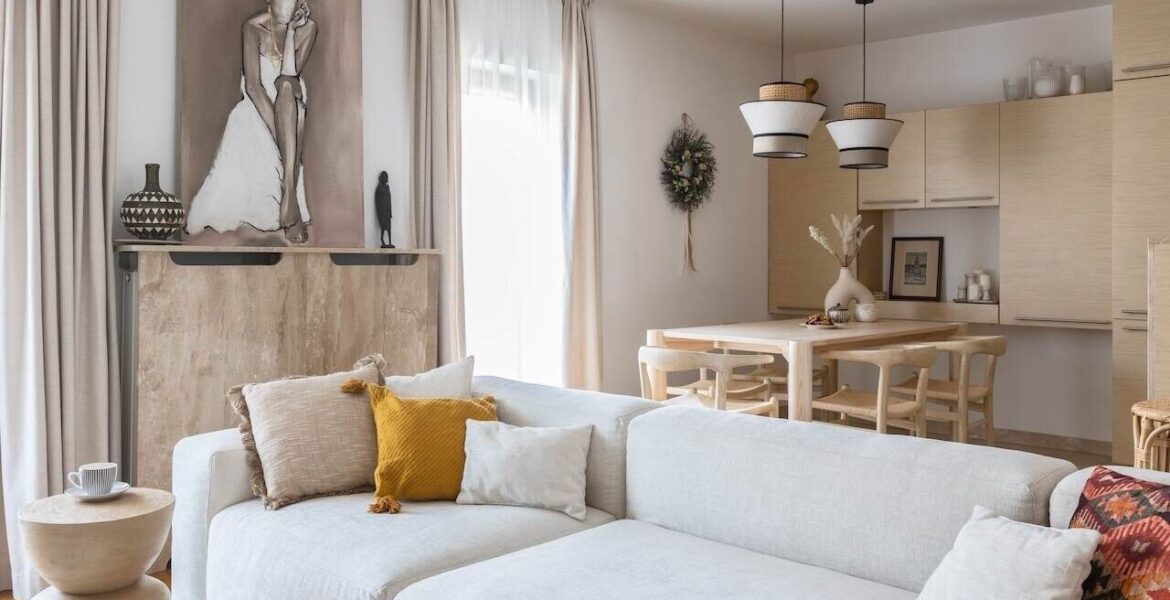 Wnętrze w stylu boho.