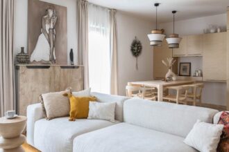 Wnętrze w stylu boho.