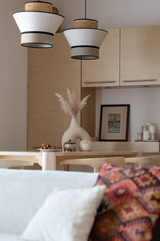 Wnętrze w stylu boho.