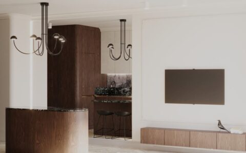 Apartament w Warszawie na Domaniewskiej, projekt arch. Marta Iglewska i arch. Radosław Wójcik, pracownia Interiorsy.