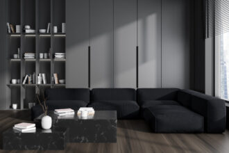 GTV - uchwyty HEXA LONG czarne we wnętrzu