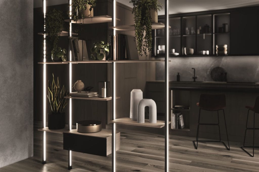 Hafele - System oświetleniowy Loox5 w salonie