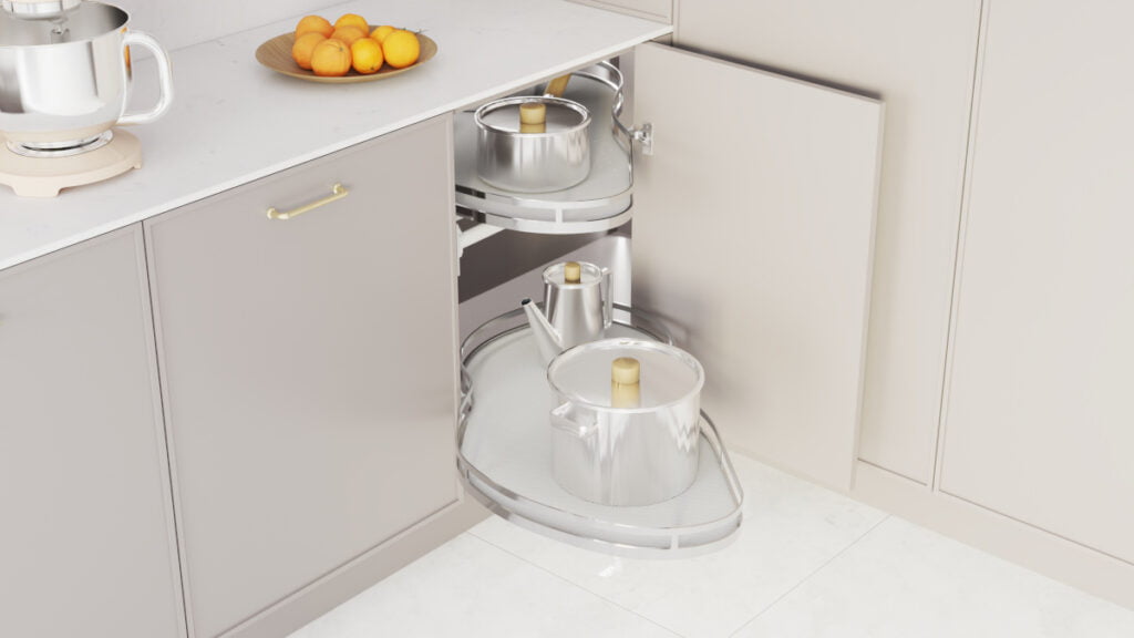 Rejs - Corner Optima Ergo - wersja jasna z otwartą półką