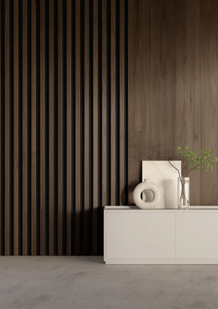 Wizualizacja dekoru Noce Tortona (14-20272-008). Dostępny w kolekcji SWISS KRONO jako Orzech klasyczny D20150.