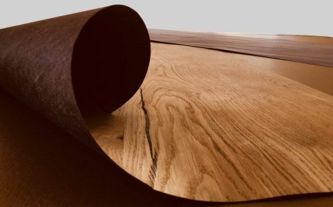 Innowacyjna płyta fornirowana 3D GABER z przestrzenną strukturą forniru.