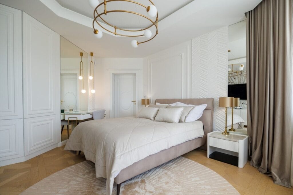 Dom w stylu nowojorskim, projekt: Aneta Korus i Paula Pióro, Pracownia Projektowa Architektura i Wnętrza w Kielcach, ambasadorki marki Geberit. Fot. Bartek Barczyk.