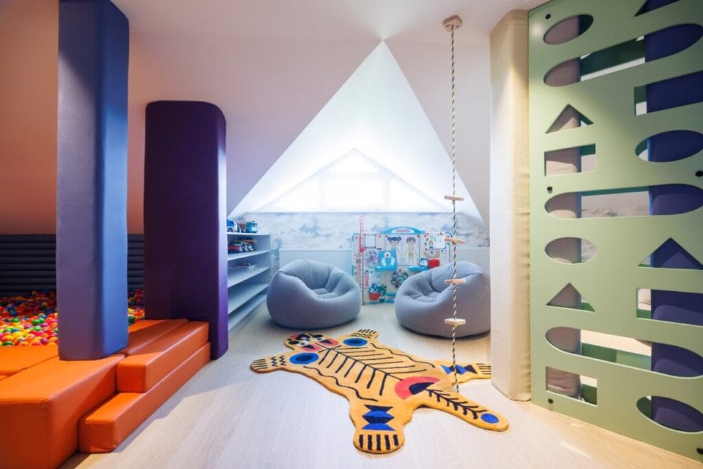 Dom w stylu nowojorskim, projekt: Aneta Korus i Paula Pióro, Pracownia Projektowa Architektura i Wnętrza w Kielcach, ambasadorki marki Geberit. Fot. Bartek Barczyk.