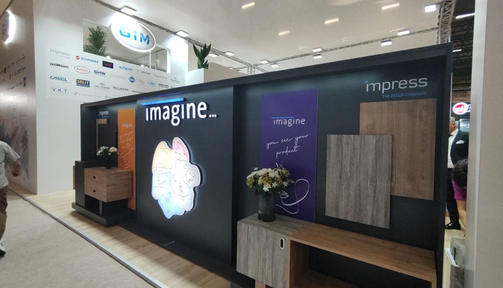 Firma Impress Decor zaprezentowała się na stoisku tureckiego partnera Gim Group.
