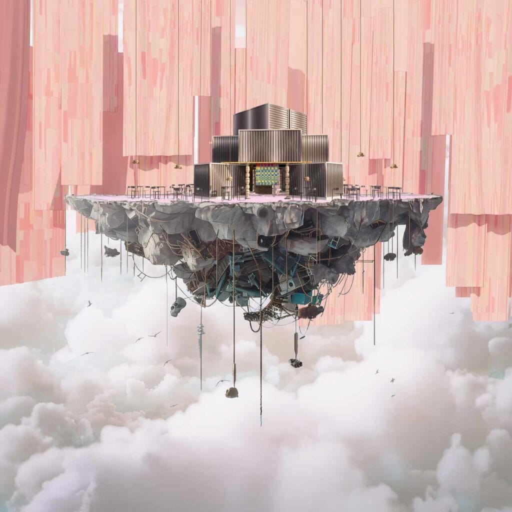 Projekt pawilonu podczas Maison & Objt 2024. Autor to Lionel Jadot.