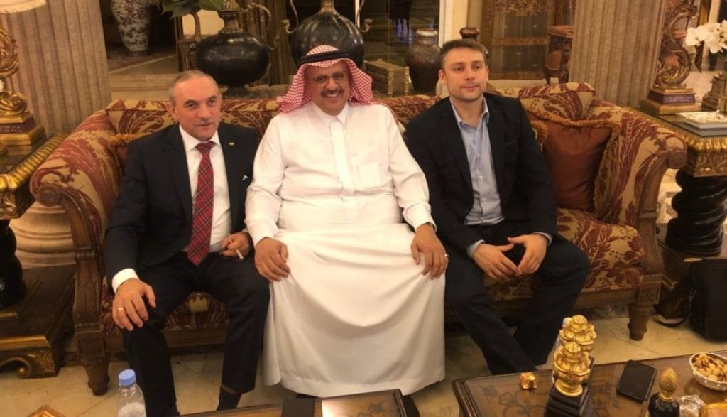Jan Szynaka i Michał Szynaka: spotkanie z klientem z Arabii Saudyjskiej.