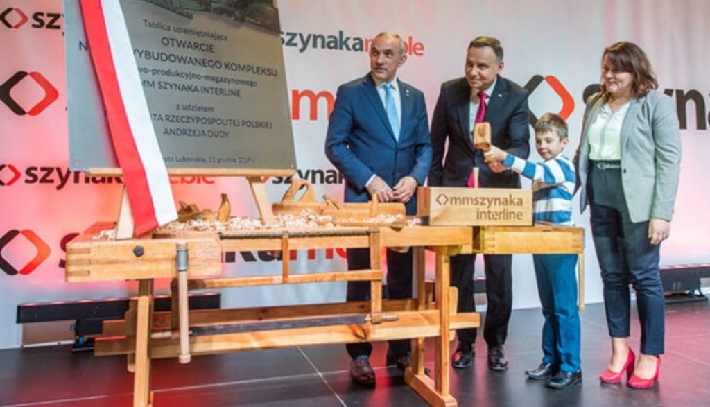 Prezydent RP otwiera nową halę produkcyjną
w Szynaka Inteline w Nowym Mieście Lubawskim