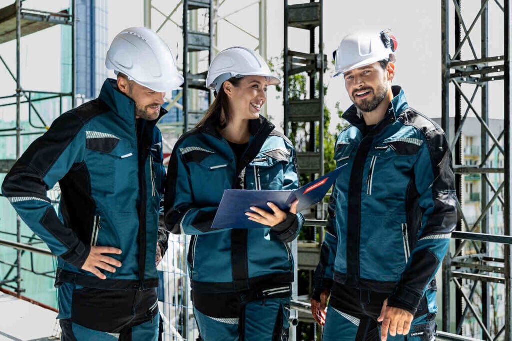 W kategorii – praca biuro: Komplet odzieży roboczej, marka: Lahti Pro, projekt: Ewelina Janerko, producent: Profix.