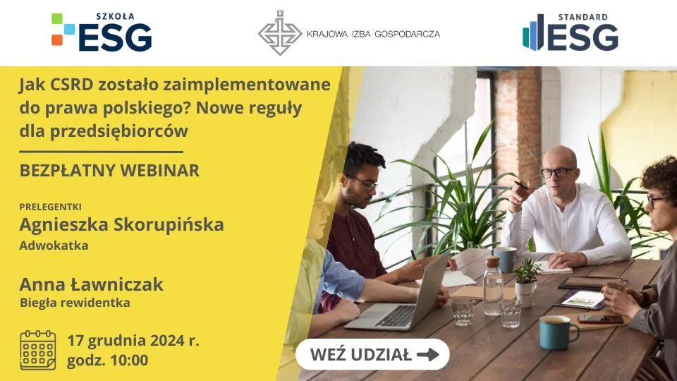 Dyrektywa CSRD - webinar KIG.