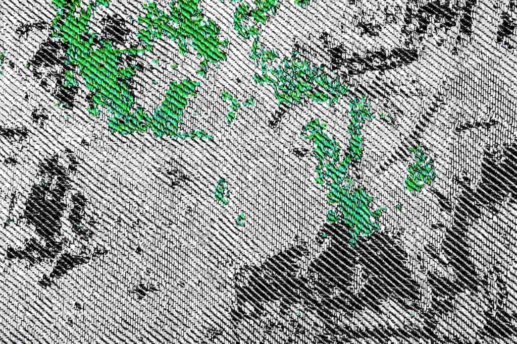 Green source code, 2007. Zdjęcie dzięki uprzejmości Janis Jefferies.