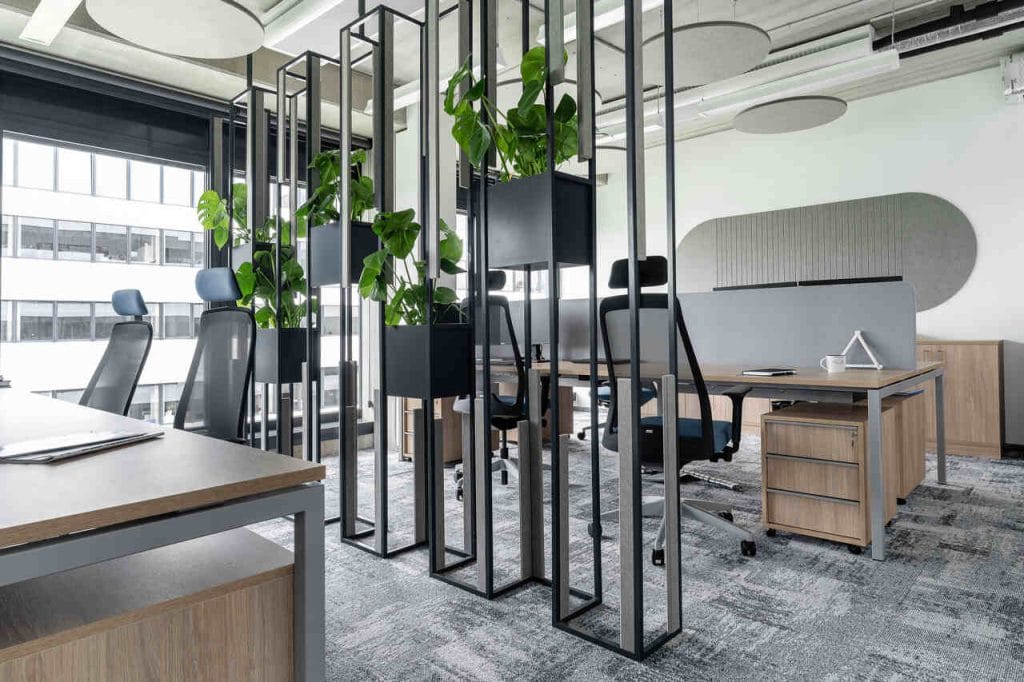 Biuro firmy Stadler, proj. BIT CREATIVE w składzie: arch. Barnaba Grzelecki, arch. Jakub Bubel, arch. Joanna Zaorska. Fot. Fotomohito.