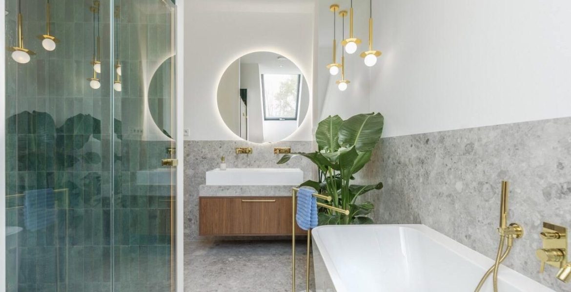 Łazienka. Proj. To Be Design Weronika Budzichowska. Fot. Marta Behling, Pion Poziom Fotografia Wnętrz.