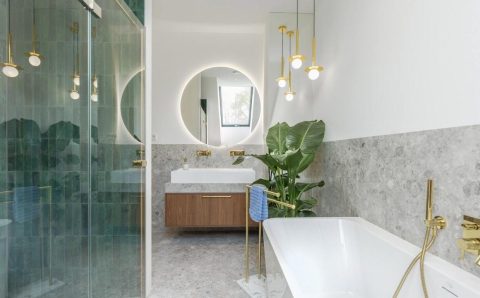 Łazienka. Proj. To Be Design Weronika Budzichowska. Fot. Marta Behling, Pion Poziom Fotografia Wnętrz.