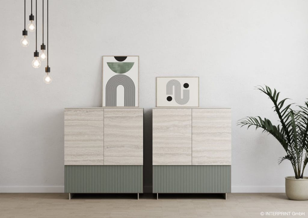 Interprint - dekor Romano Classico ma szakach do salonu