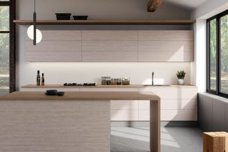 Interprint - dekor Tivoli Savi Oak na meblach w kuchni