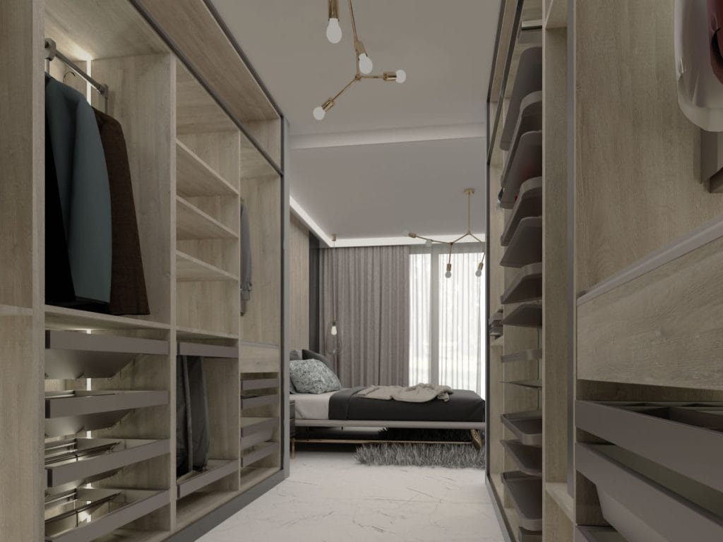 Sevroll - garderoba w jasnych barwach wnętrze