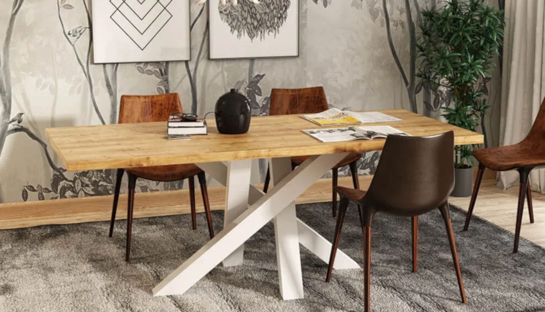 Stół Monsi z oferty Kludo – dynamiczny minimalizm