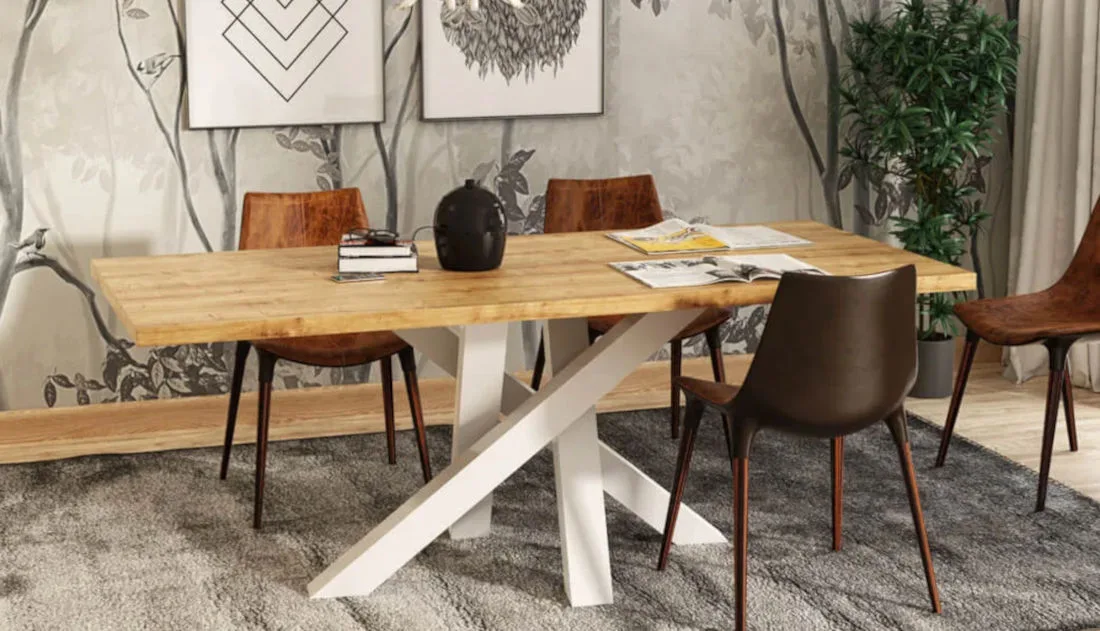 Stół Monsi z oferty Kludo – dynamiczny minimalizm