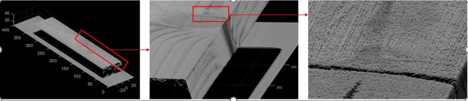 Profil 3D i zdjęcie 2D z jednego urządzenia  pomiarowego, co wyróżnia technologię CBRTP.