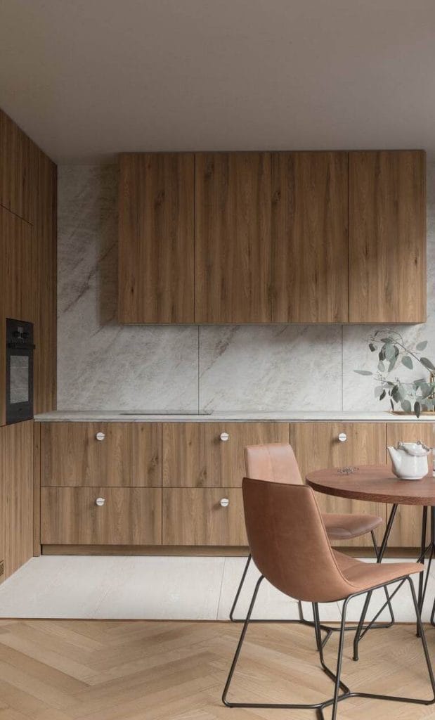 Harmonijny charakter Taj Mahal 14-54234-003 pozwala na użycie go na większych powierzchniach w przestrzeni kuchni np. w formie paneli ściennych lub frontów.