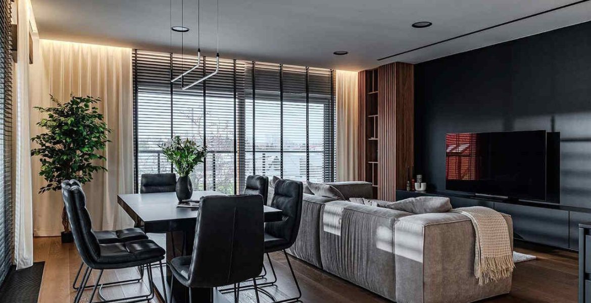 Projekt wnętrza: arch. Maja Śmichura, Deer Design, projekt zabudowy meblowej: Anna Garbacz, Deer Wood. Fot. Zagórny Studio.