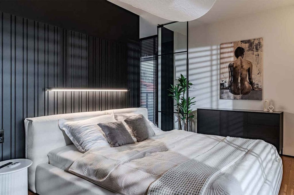 Projekt wnętrza: arch. Maja Śmichura, Deer Design, projekt zabudowy meblowej: Anna Garbacz, Deer Wood. Fot. Zagórny Studio.