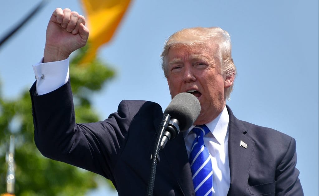 Zdjęcie przedstawiające Donalda Trumpa.