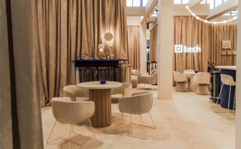 Lech Fabrics - stoisko na targach Meble Polska 2025 w Poznaniu