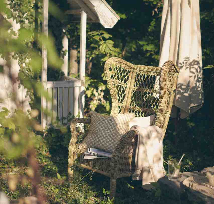 RISHOLMEN - Fotel uszak, wewnątrz i na zewnątrz.